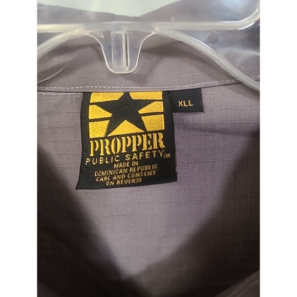 Propper 89706 Gray Tactical Shirt Long Sleeve XLL Military Security Outdoors - Picture 8 of 8